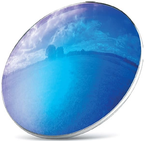 Blue Mirror Coat Lens